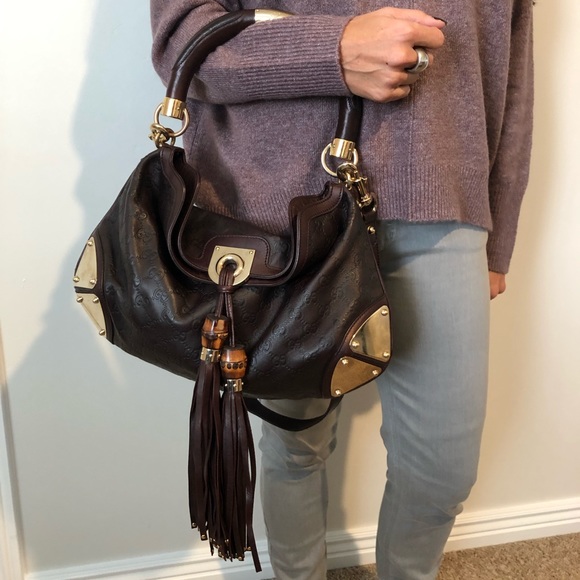 AUTHENTIC Gucci Guccisima Medium Indy Top Handle - Picture 4 of 8